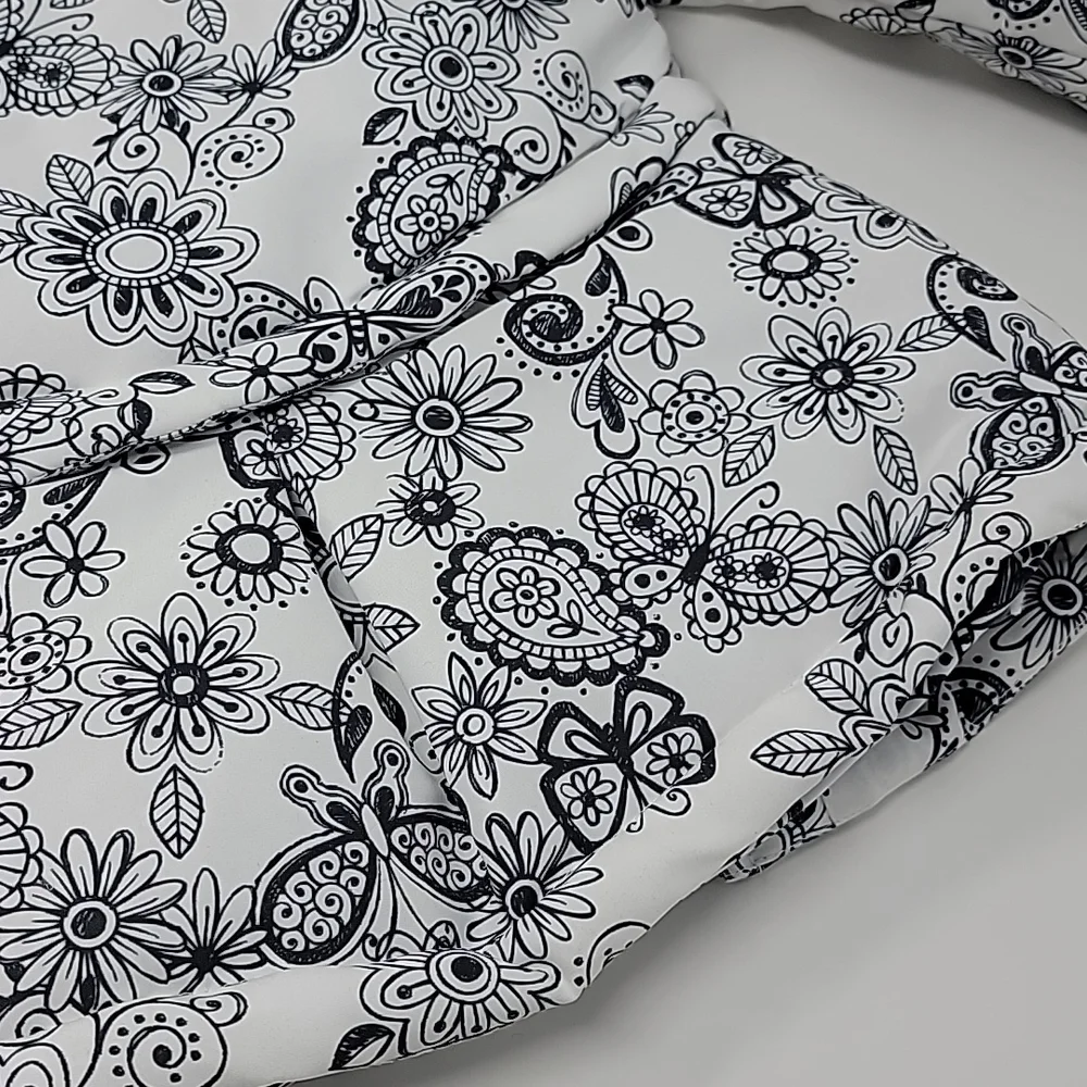 Only Kids Toddler Girl Floral & Butterfly Hooded Puffer Jacket 18M White Gray